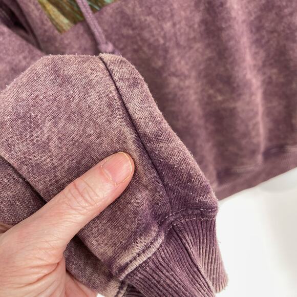 Nickelodeon SpongeBob Squarepants Women's Hoodie Size L Acid Wash Purple - Picture 5 of 10